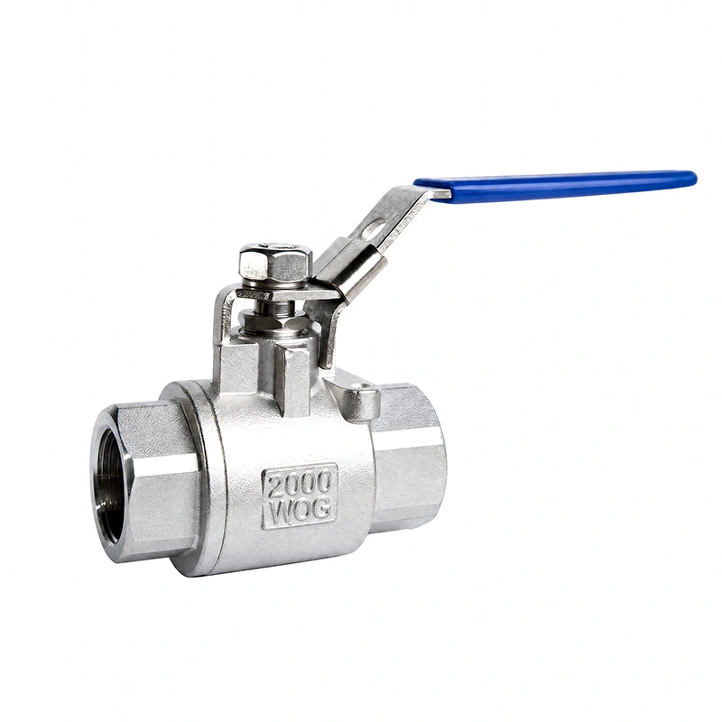 2PC Ball Valve 2000WOG με συσκευή κλειδώματος
